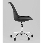 Офисный стул на металлическом основании EGGERY Black пластик варинант исполнения - 4 | Loft Concept в Волгограде