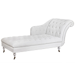 Кушетка белая с мягкой обивкой из велюра Michael Couch варинант исполнения - 1 | Loft Concept в Волгограде