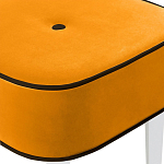 Квадратный мягкий пуф на белых ножках Winton Pouf Square варинант исполнения - 24 | Loft Concept в Волгограде