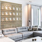 Панно на стену плетеное Макраме бежевый цвет  варинант исполнения - 12 | Loft Concept в Волгограде