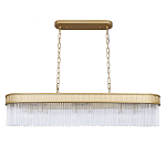 Люстра подвесная овальная со стеклянными трубками Длина 100 см Nembus варинант исполнения - 1 | Loft Concept в Волгограде