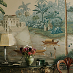 Обои ручная роспись River Scenes of Bengal Kolkata варинант исполнения - 5 | Loft Concept в Волгограде