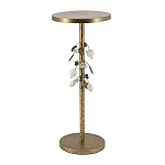 Столик золотистый с цветочной композицией на основании Forest Fairy Tale варинант исполнения - 3 | Loft Concept в Волгограде