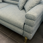 Дизайнерский Диван Lancaster Серо-голубое букле варинант исполнения - 2 | Loft Concept в Волгограде