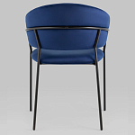 Стул в велюре синего цвета Horizon варинант исполнения - 4 | Loft Concept в Волгограде