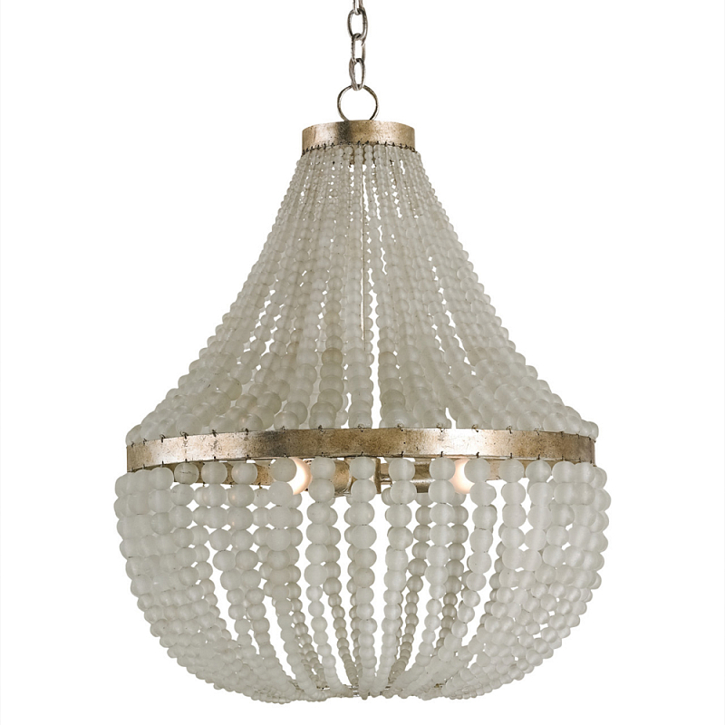 Люстра каплевидной формы с подвесками в виде круглых прозрачных бусин Crystal Bead Chandelier Серебряный Прозрачный Люстра каплевидной формы с подвесками в виде круглых прозрачных бусин Crystal Bead Chandelier Серебряный Прозрачный в Волгограде | Loft Concept