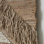 Панно из шерсти и хлопка с узором Beige Calista Cascade варинант исполнения - 6 | Loft Concept в Волгограде