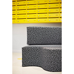 Дизайнерский модульный диван волнистой формы с цветным принтом Poltronova Superonda Sofa варинант исполнения - 19 | Loft Concept в Волгограде