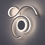 Бра белого цвета с изогнутыми световыми линиями и круглым основанием Luke Lampco Tracer Lamp варинант исполнения - 2 | Loft Concept в Волгограде