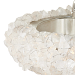 Люстра светодиодная фактурная в форме кольца Amber Crystal варинант исполнения - 2 | Loft Concept в Волгограде