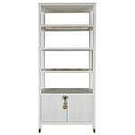 Стеллаж со стеклянными полками Elsa Dreams White варинант исполнения - 8 | Loft Concept в Волгограде