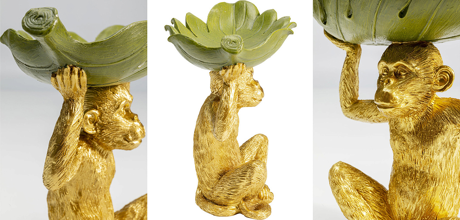 Конфетница Golden Monkey holding a leaf Конфетница Golden Monkey holding a leaf - Loft-Concept в Волгограде