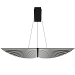 Люстра в виде распахнутых крыльев из тонких металлических планок Flight of Freedom варинант исполнения - 9 | Loft Concept в Волгограде