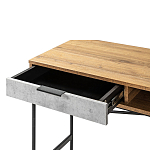 Стол рабочий в стиле лофт с ящиком и нишей для хранения Urban Style Space варинант исполнения - 3 | Loft Concept в Волгограде