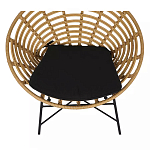 Стул круглый с ротанговым плетением Round Wicker Stool варинант исполнения - 5 | Loft Concept в Волгограде