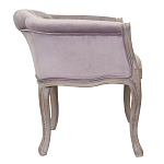 Кресло низкое в стиле прованс Розовый Велюр Louis French Armchair  варинант исполнения - 1 | Loft Concept в Волгограде