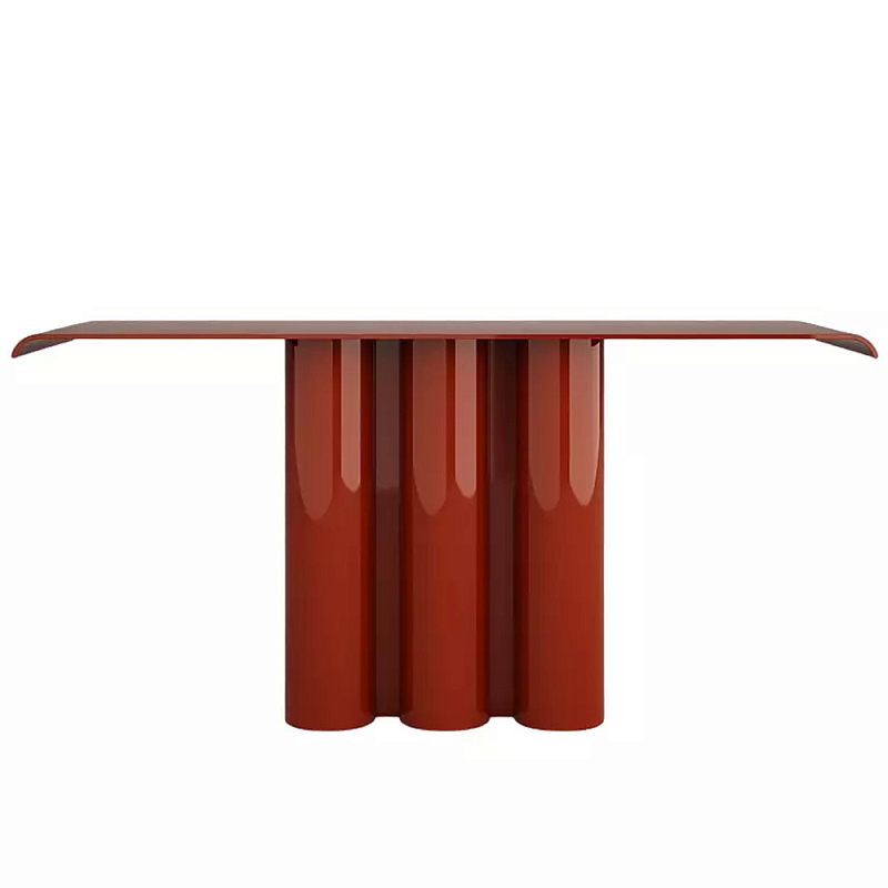 Консоль красная с цилиндрическим основанием Giorgio Красный в Волгограде | Loft Concept 