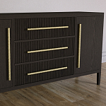 Буфет Primo с тремя ящиками и двумя фасадами Темный орех варинант исполнения - 3 | Loft Concept в Волгограде