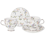 Чайный сервиз из фарфора на 2 персоны 4 предмета Tea Flower Set варинант исполнения - 1 | Loft Concept в Волгограде