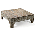 Кофейный стол Carved Сoffee table ручная резьба по дереву варинант исполнения - 4 | Loft Concept в Волгограде