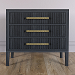 Тумба Primo  с тремя ящиками шпон Черный дуб варинант исполнения - 2 | Loft Concept в Волгограде