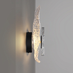 Бра с волнообразным стеклянным плафоном и вставкой из мрамора Liquid Stone варинант исполнения - 2 | Loft Concept в Волгограде