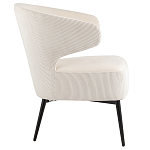 Современное мягкое кресло на металлических ножках Rakush Milk варинант исполнения - 5 | Loft Concept в Волгограде