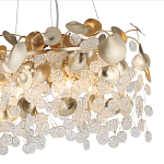 Люстра с декоративными подвесками из прозрачного стекла в форме монеток FAIRYTREE Light варинант исполнения - 5 | Loft Concept в Волгограде