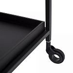 Тумба чёрная на колёсах Cabinet on Wheels варинант исполнения - 3 | Loft Concept в Волгограде