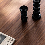 Кофейный стол овальный из дерева с 2-мя ящиками Coffee Walnut Table варинант исполнения - 6 | Loft Concept в Волгограде