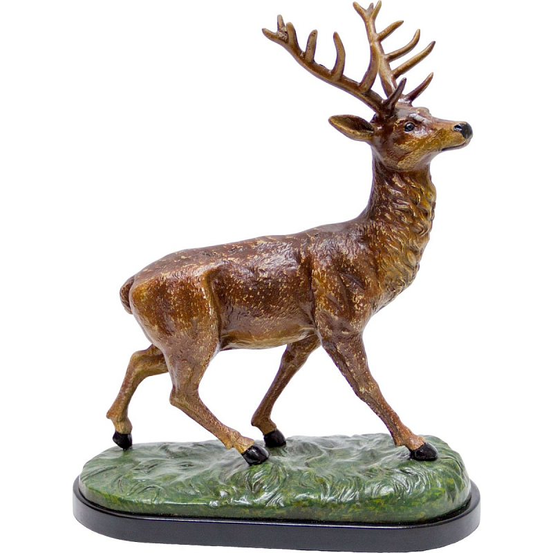 Фигурка Deer made of porcelain R Зеленый Черный Коричневый Фигурка Deer made of porcelain R Зеленый Черный Коричневый в Волгограде | Loft Concept