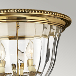 Потолочный светильник цвета латунь с прозрачным плафоном в форме чаши Hinkley варинант исполнения - 11 | Loft Concept в Волгограде