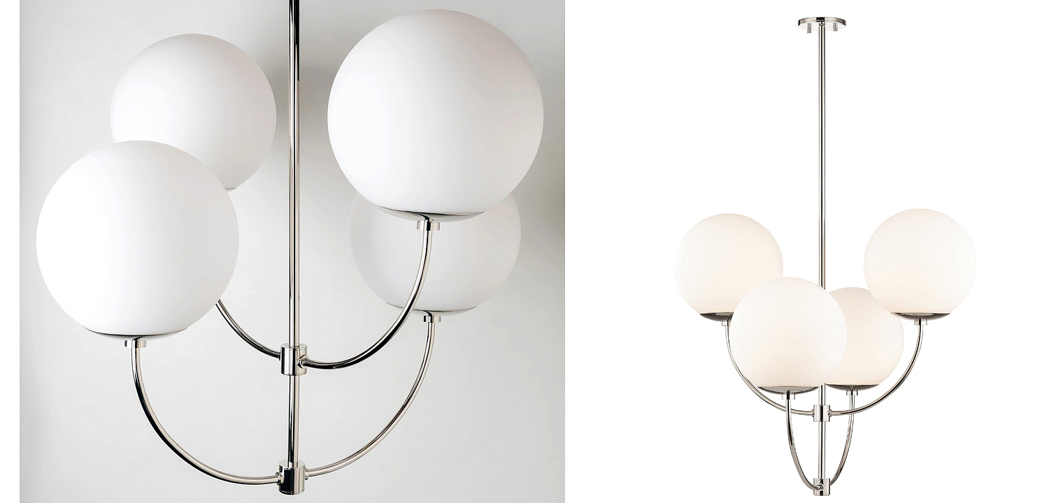 Люстра Breasal White Matte Balls Chandelier Chrome Люстра Breasal White Matte Balls Chandelier Chrome - Loft-Concept в Волгограде