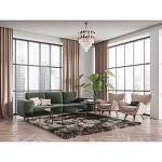 Люстра многоярусная с переплетенными металлическими элементами черного и золотого цвета и прозрачными хрустальными подвесками Empire Chandelier Crystal варинант исполнения - 12 | Loft Concept в Волгограде