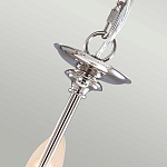 Люстра цвета никель с прозрачными стеклянными подвесками в форме капель Elstead Lighting варинант исполнения - 9 | Loft Concept в Волгограде