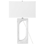 Настольная лампа на прямоугольном корпусе с тканевым абажуром One Piece Support варинант исполнения - 4 | Loft Concept в Волгограде