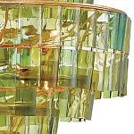 Люстра круглая каскадная Glow of Green Shades зеленое стекло варинант исполнения - 1 | Loft Concept в Волгограде