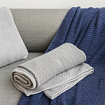 Плед из хлопка серого цвета Waffle Comfort варинант исполнения - 5 | Loft Concept в Волгограде