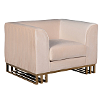 Кресло велюровое бежевое Cubic Silhouette варинант исполнения - 1 | Loft Concept в Волгограде