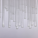 Люстра круглая с прозрачными стеклянными трубками Nembus варинант исполнения - 7 | Loft Concept в Волгограде