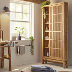 Шкаф из массива тика Okino Wood Cabinet варинант исполнения - 8 | Loft Concept в Волгограде