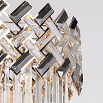 Люстра многоярусная с переплетенными металлическими элементами черного и золотого цвета и прозрачными хрустальными подвесками Empire Chandelier Crystal варинант исполнения - 7 | Loft Concept в Волгограде