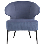 Современное мягкое кресло на металлических ножках Rakush Blue варинант исполнения - 2 | Loft Concept в Волгограде