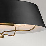 Подвесной светильник с конусовидным металлическим абажуром черного цвета Kichler варинант исполнения - 16 | Loft Concept в Волгограде