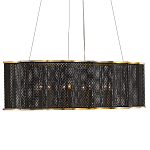 Люстра овальная в сочетании черного и золотого цвета Mesh Lighting варинант исполнения - 4 | Loft Concept в Волгограде