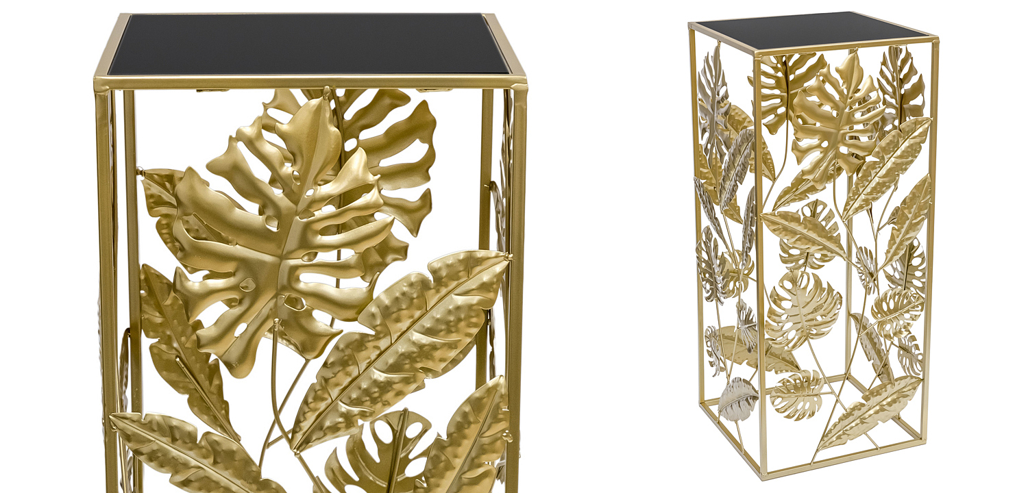 Подставка Tropical Gold Leaves Stand M Подставка Tropical Gold Leaves Stand M - Loft-Concept в Волгограде