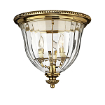 Потолочный светильник цвета латунь с прозрачным плафоном в форме чаши Hinkley варинант исполнения - 8 | Loft Concept в Волгограде