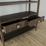 Стеллаж с двумя ящиками Elsa Dreams Walnut варинант исполнения - 3 | Loft Concept в Волгограде