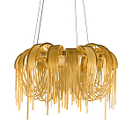 Люстра подвесная круглая с изогнутыми металлическими дугами и ниспадающими цепочками 65 см Atlantis Chain варинант исполнения - 1 | Loft Concept в Волгограде