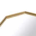 Зеркало золотистое восьмиугольной формы Octagon варинант исполнения - 2 | Loft Concept в Волгограде